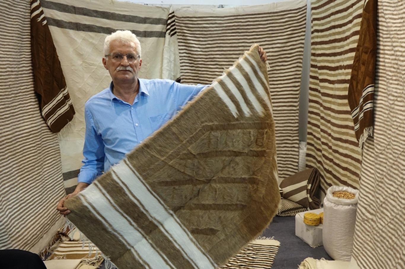 Tiftik battaniyesi Gaziantep’te büyük ilgi görüyor